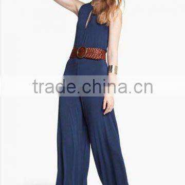 OEM 2013 new fishion Slit Back Jersey Jumpsuit from guangzhou