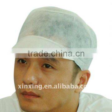 pp peaked cap with elastic