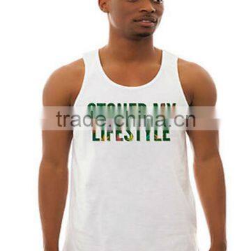100% Cotton Digital Printed Tank Top