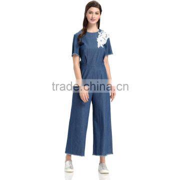 Domin Fashion Latest Denim Styles Jumpsuits Women 2016 photo-3