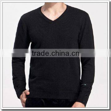 Men's new design winter V-neck cashmere pullover