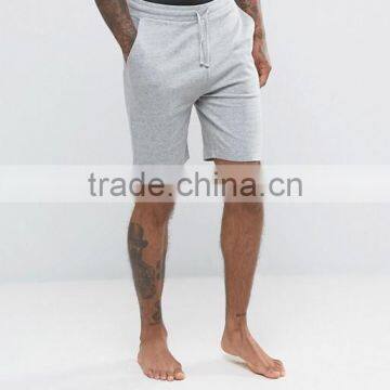 High Quality New Design Custom Drawstring Waist Black Piping Cotton Viscose Breathable Jersey Grey Men's Running Fashion SHorts photo-4