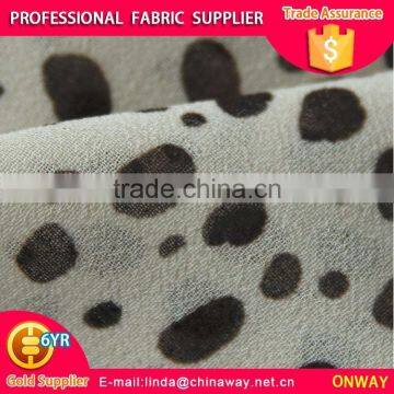 100%poly Chiffon Print Fabric for Lady/girls Dresses