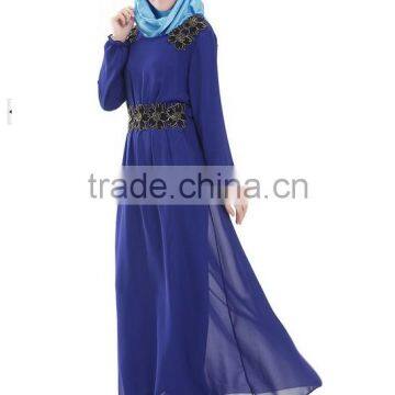 Ourself Factory Wholesale Latest Design Long Sleeve Muslim Evening Dress photo-6