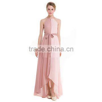 Maxnegio Sexy Fashion Summer Maxi Patchwork Halter Dress With Belt and Tassel Eveing Dress photo-3