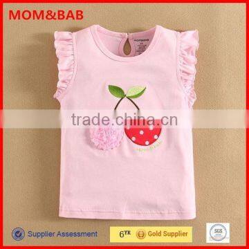 Fashion Summer Embrodery Design mom and bab Latest Shirts for Girls