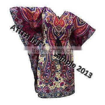 100% Polyester Printed Beachwear Kaftan photo-6
