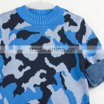 New Arrival Hand-made Sweater Design For Kid Wear Spring Children Clothes Camouflage photo-2