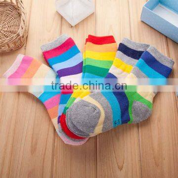 Hot Sales Baby Socks Cute Children's Striped Tube Socks Thick Kintted Kids Socks photo-2