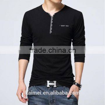Wholesale High Popularity Latest Design Long Sleeve Oversize Polo T-shirt for Man CVC Fabric photo-2