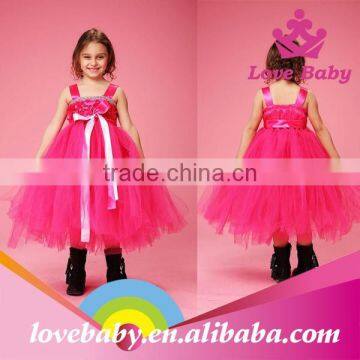 Hot Red Boutique Store Ruffle Party Children Ballet Long Dress photo-6