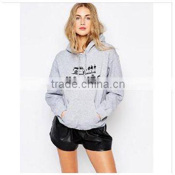 2015 Fashion Design Women Cheap Fleece Hoodie photo-2