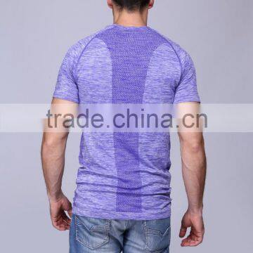 Seamless Gym Wear for Men, Seamless Fitness Mesh T Shirt photo-2