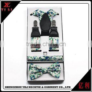 Portable New Design Cheap Men Gifts Suspender Bowtie photo-5