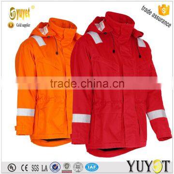 3M REFLECTIVE TAPE SAFETY RAIN JACKET WITH DETACHABLE HOOD