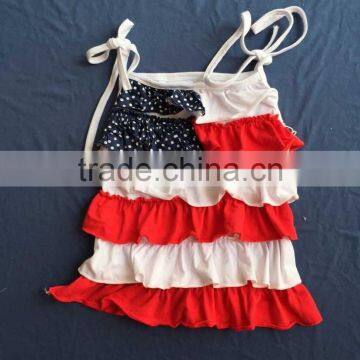 WY-516 Wholesale Girls Spring Ruffle t Shirts Sets Kids Condole Belt Outfit Children Pants Clothing photo-3