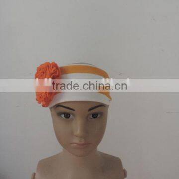 Wholesale Summer Baby Girls Elastic Headband Bright Color Stripe Flowers' Hair Accessories High Quality Kids Hair Wearing photo-4