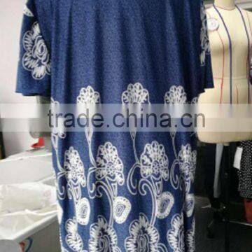 2017 Summer Jeans Blue Color Plus Size Fashion Design Lady Blouse With Button photo-2