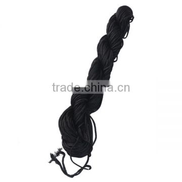 Polyester Jewelry Thread Black 1mm Cord Wire