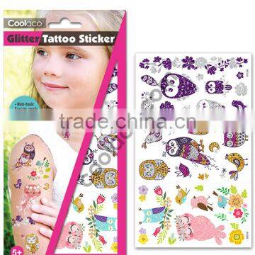 Colorful Glitter Temporary Tattoo body fashion tattoo sticker child tattoos