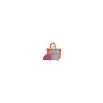 Customized Pink Orange Grey Non - Woven Economic Promotional Shopping Bags SB52