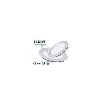 High Efficiency Pure White 6000K 18W Round LED Panel Lights 85lm/W For Warehouse