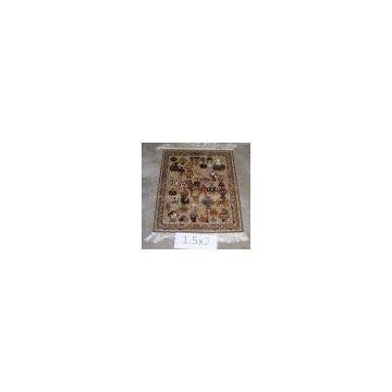 Hand Knotted Pure Silk Rugs in Size 1.5x2 photo-3