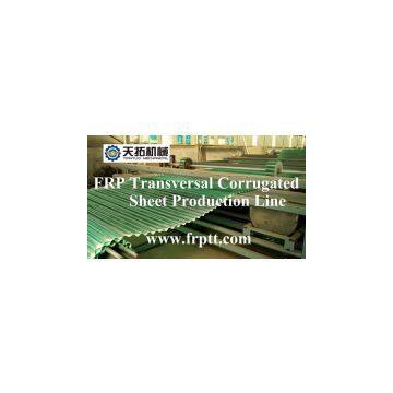 FRP transversal corrugated sheet making machine