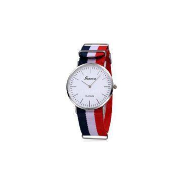 Nylon Strap Alloy Fashion Watch