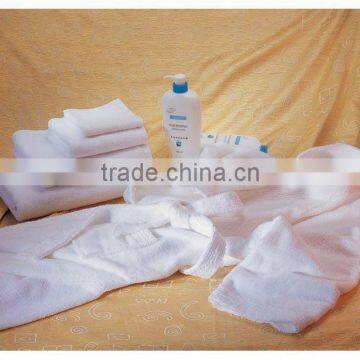 bathrobe and slipper set, hotel textiles supplier