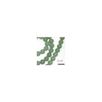 12mm round stone beads--green aventruine