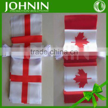 outdoor advertising custom shape fabric 9pcs string Coloured Bunting Flags