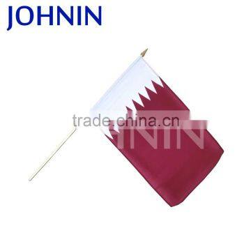 Advertising custom printed custom logo polyester hand flag