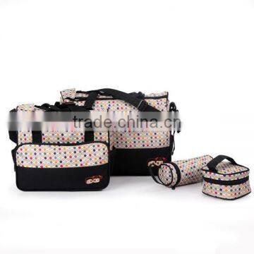 Newest Desgin Black 5pcs Multi-Function Mummy Bag