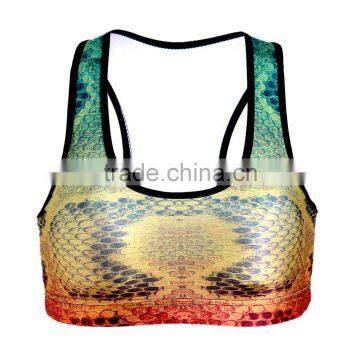 2015 Oeko Comfortable Quick Dry Breathable for women fitness wear Lady's Sports Bra S131-55