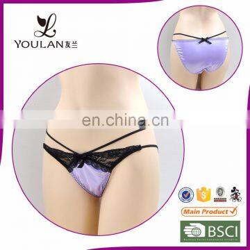 2015 New Arrival Wide Style Hot Girl Black Bowknot Little Girls Thongs Underwear