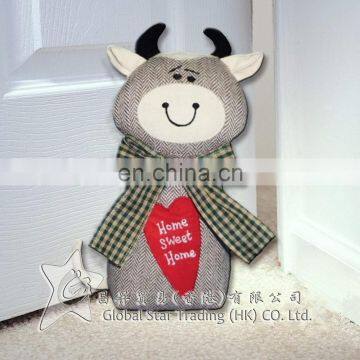 Cow Shape Cotton Toy Doorstop