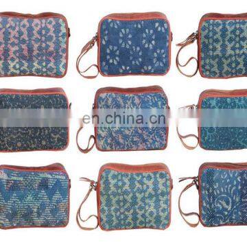 Vintage Kantha Cosmetic Bag Kantha Clutch