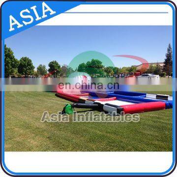 Inflatable Human Hamster Zorb Balls 2 Lane Criss Cross Race Track