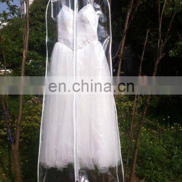 Transparent Pvc Bridal Dress Cover Wedding Dress Cover Clear Evening Dress Cover Long Gown Garment Bag photo-2