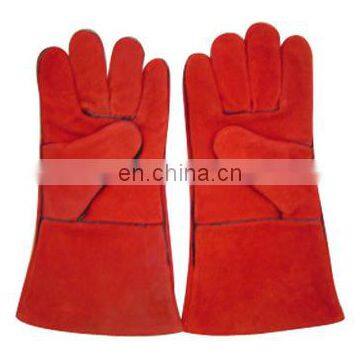 welding apron dangri safety work glovesRed Welding Gloves