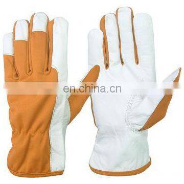 Cowhide suede Leather Gloves 707 working gloves/Cheap cow split leather gloves