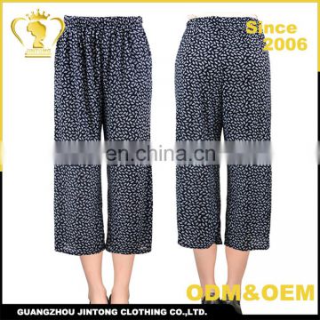 17250PG New design promotional cotton trousers xxx 3/4 pants indonesia