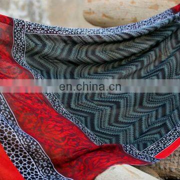 Shawls - Hand Painted Laced Chiffon Silk Lady's Shawls