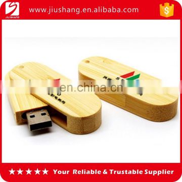 Full capacity wooden usb flash with custom printing logo