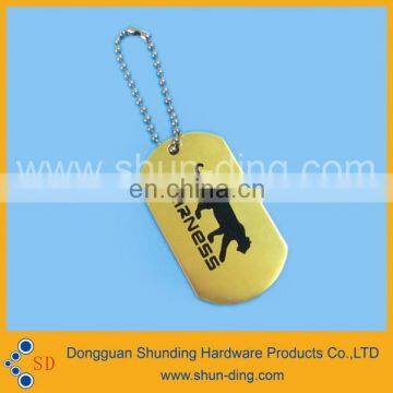 Dongguan factory supply metal dog tag with custom shape