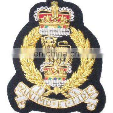 hand made embroidery blazer badges of Pakistan manufactory