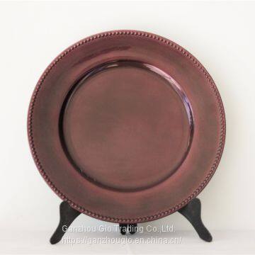 Plastic Charger Plate,christmas Decoration Plate Charger Plate Made in China YF-60017 photo-2