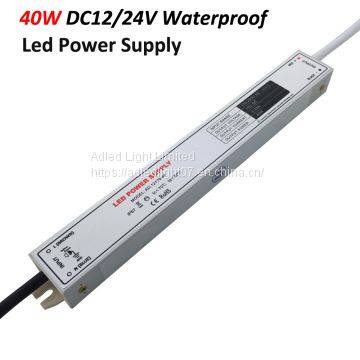 Waterproof Led Driver Constant Voltage Led Transformer 40w 12V 3.3A IP67 Led Power Supply photo-2