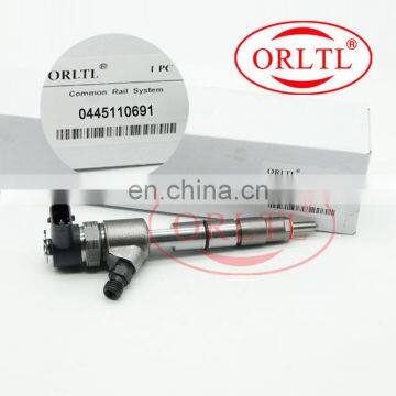ORLTL Common Rail Spray Gun Nozzle 0445110691 Diesel Spare Parts Injector Assy 0 445 110 691 Fuel Injection Nozzle 0445 110 691